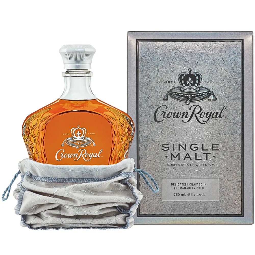 Crown Royal Single Malt Whisky 750ml - 10 Year Aged Canadian Single Malt Whiskey 80 Proof - Hi Proof - Crown Royal