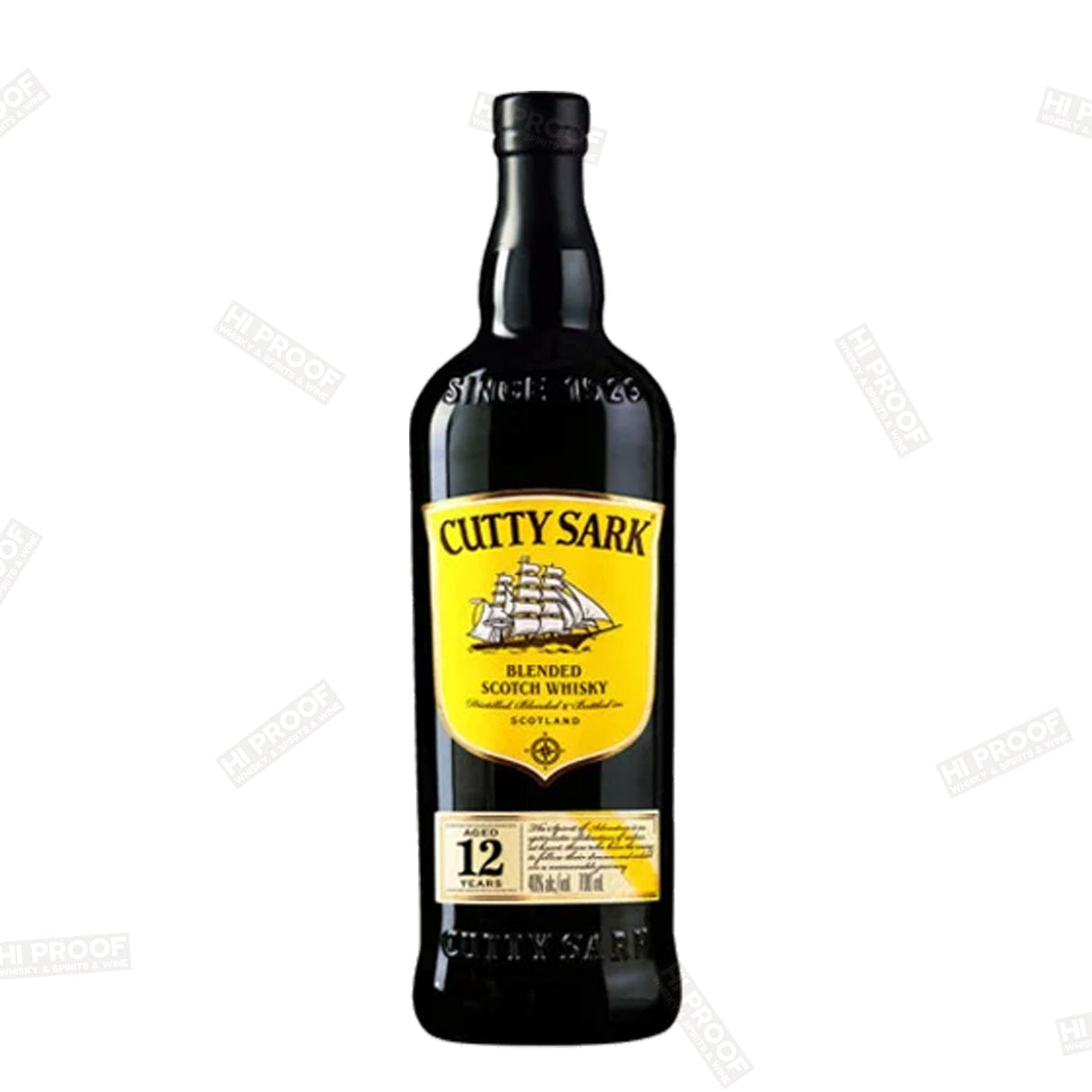 Cutty Sark Blended Scotch Whisky 12 year old 700ml - Hi Proof - Cutty Sark