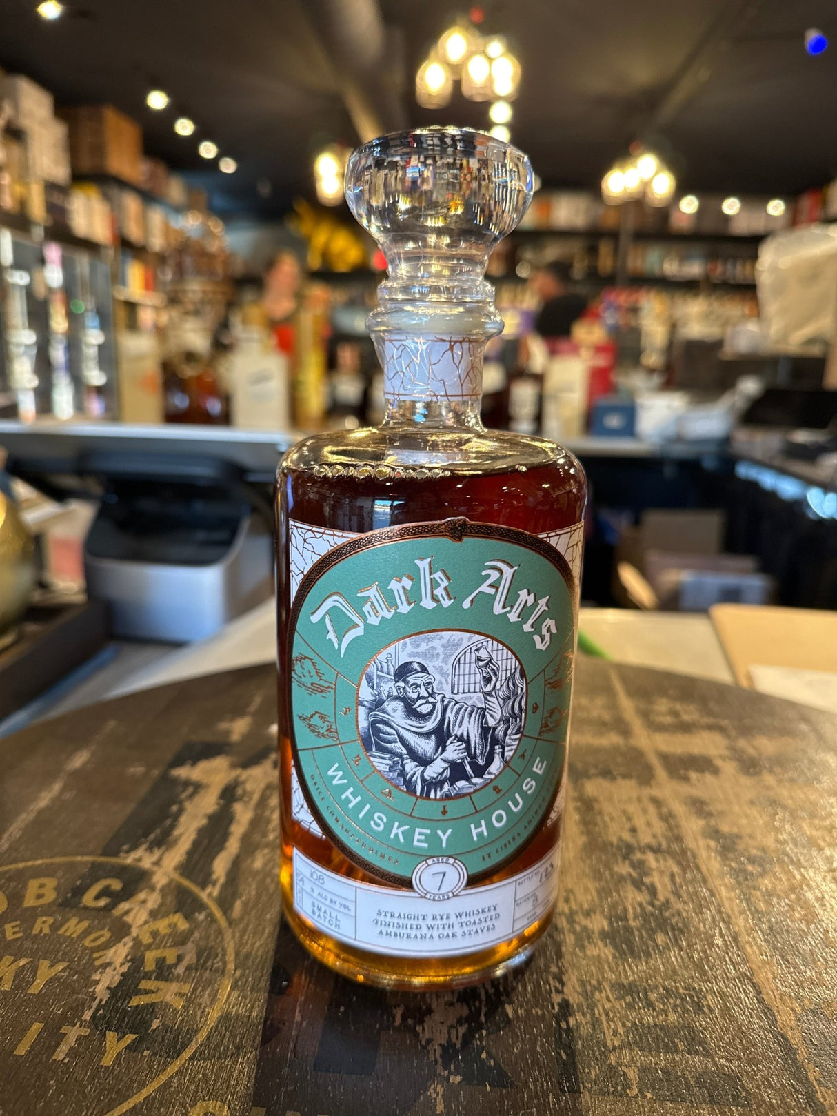 Dark Arts Amburana Oak Stave Finished, Small Batch Rye 108 Proof 750ml - Hi Proof - Dark Arts