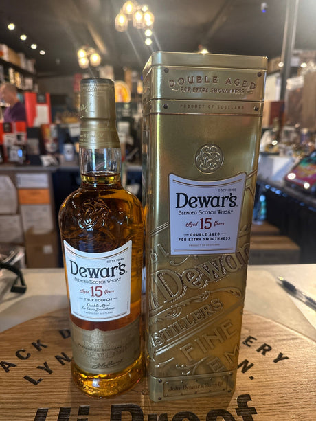 Dewars Double aged 15 Years Scotch Whisky 750mL - Hi Proof - Dewars