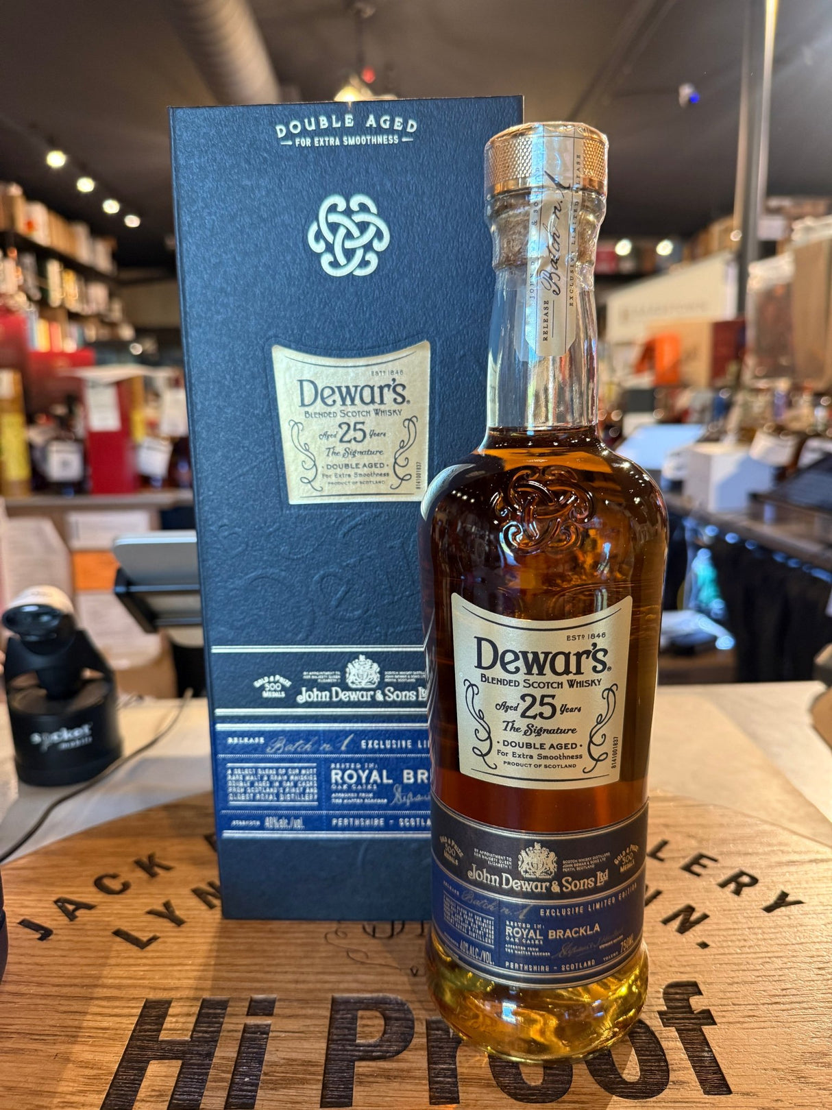 Dewars Scotch Blended The Signature Double Aged 25years 750ml - Hi Proof - Dewars