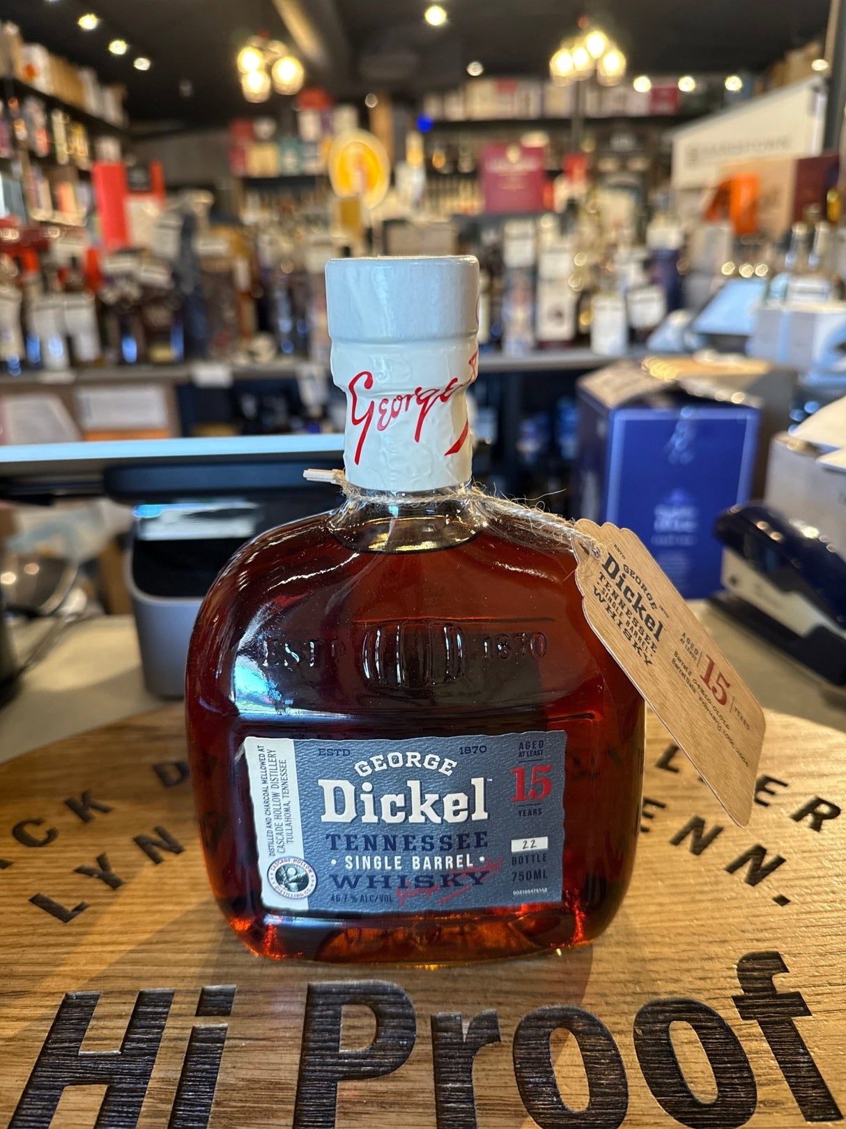 Dickel Tennessy Whisky Single Barrel 15 Year (04B10) 93.4 Proof Hi Proof Store Pick 750mL - Hi Proof - DICKEL