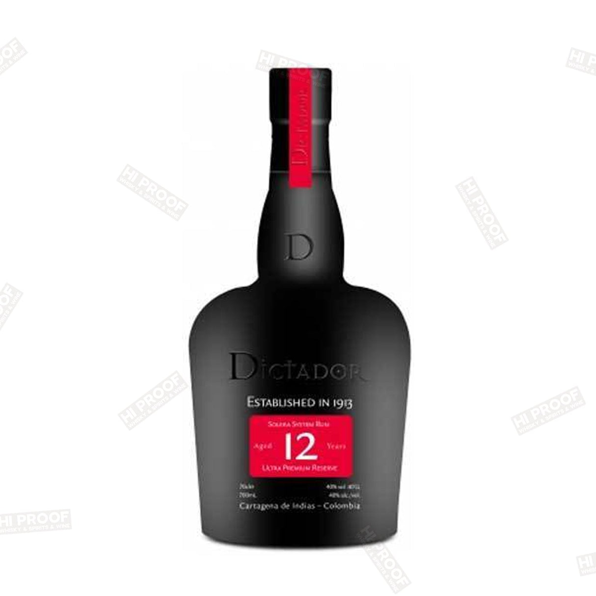 Dictador Solera Rum 12 Year Old 750ml - Hi Proof - Dictador