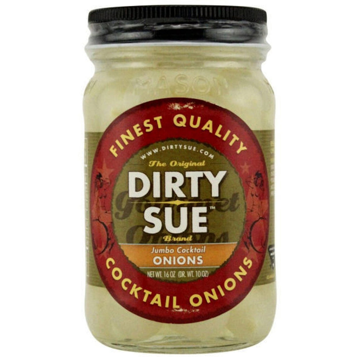 Dirty Sue Jumbo Cocktail Onions 16 oz - Hi Proof - Dirty Sue