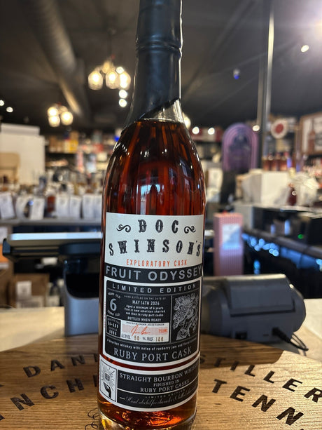 Doc Swinson’s Fruit Odyssey Ruby Port Cask Finish Straight Bourbon Whiskey 750ml - Hi Proof - Doc Swinson’s