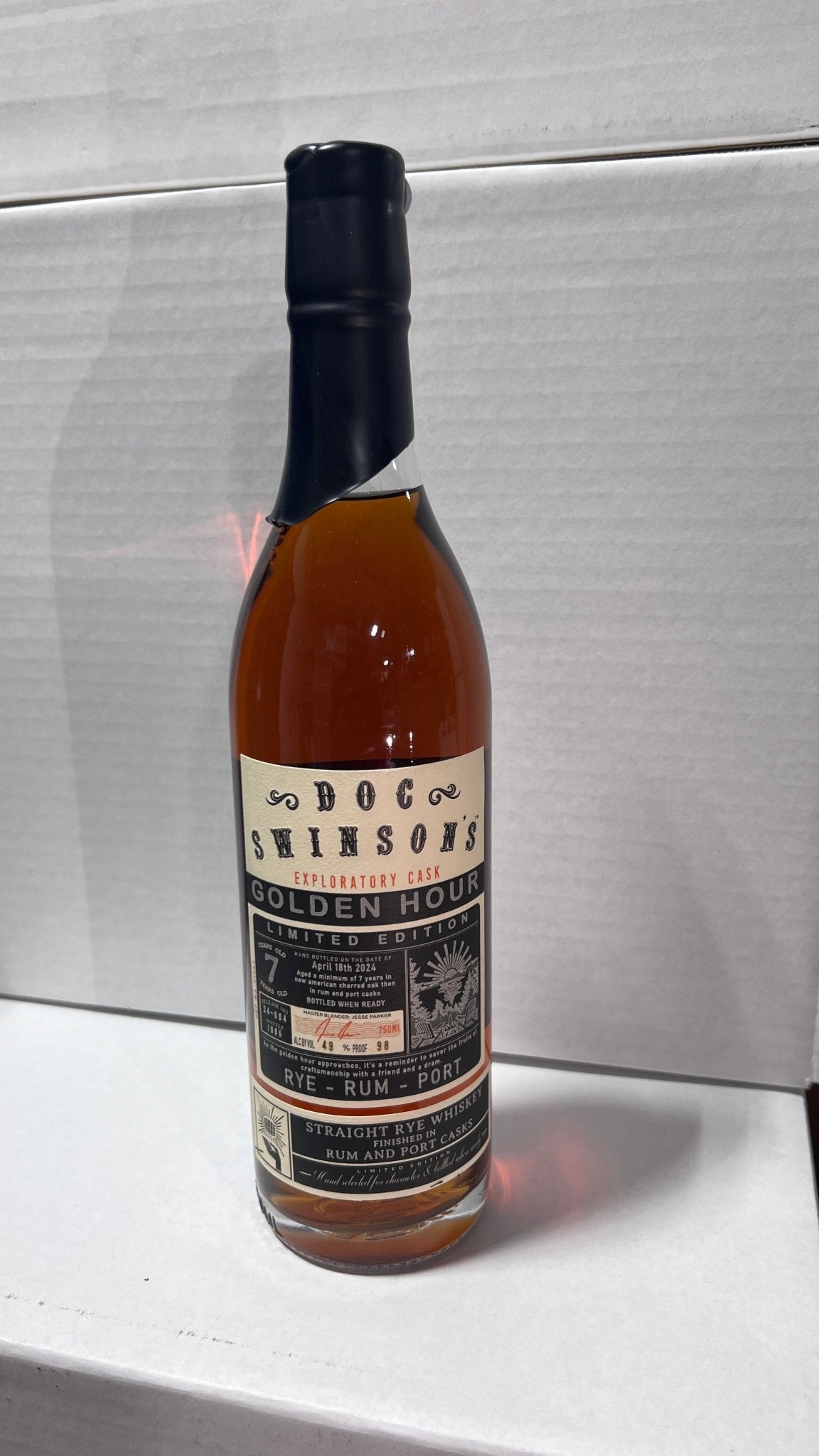 Doc Swinson’s Rye Golden Hour Whisky 750ml - Hi Proof - Doc Swinson’s