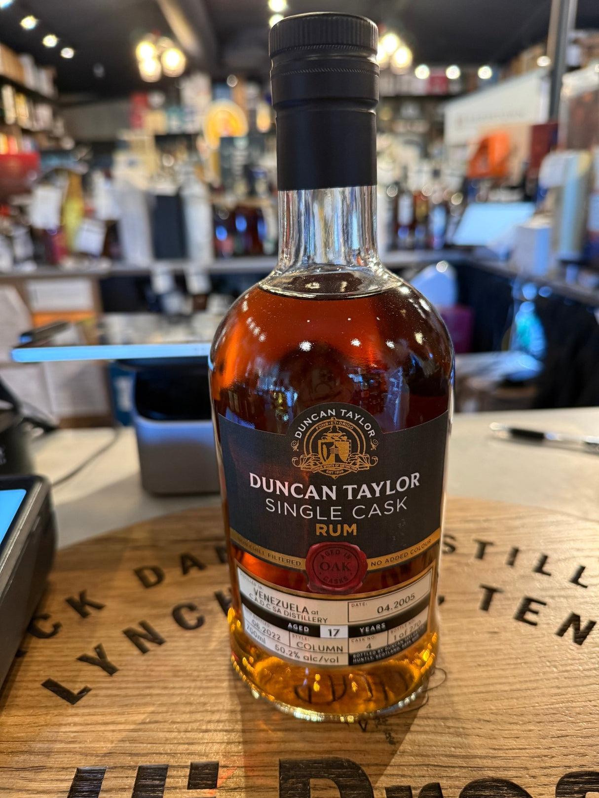 Duncan Taylor Rum C.A.D.C SA 2005 17 years cask 4 50.2% Alc 750mL - Hi Proof - Duncan Taylor