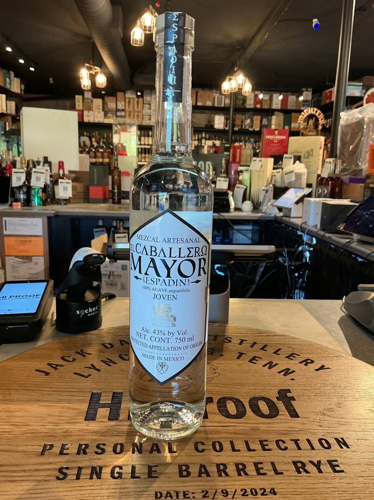 El Caballero Mayor Espadin Mezcal 750mL - Hi Proof - El Caballero