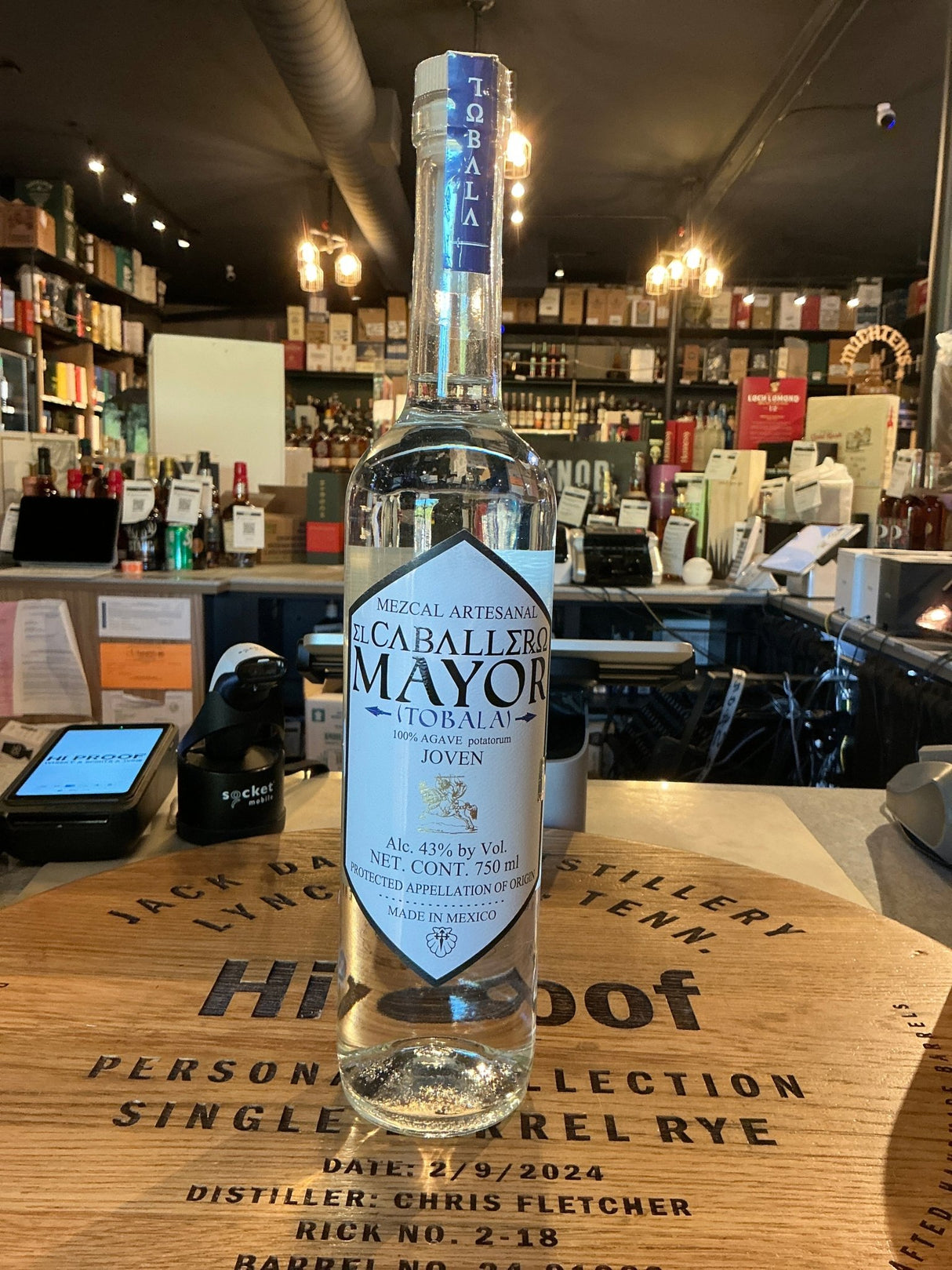 El Caballero Mayor Tobala Mezcal 750mL - Hi Proof - El Caballero