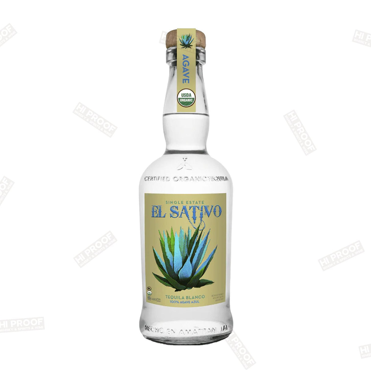 El Sativo Tequila Blanco Single Estate 80Proof - Hi Proof - El Sativo