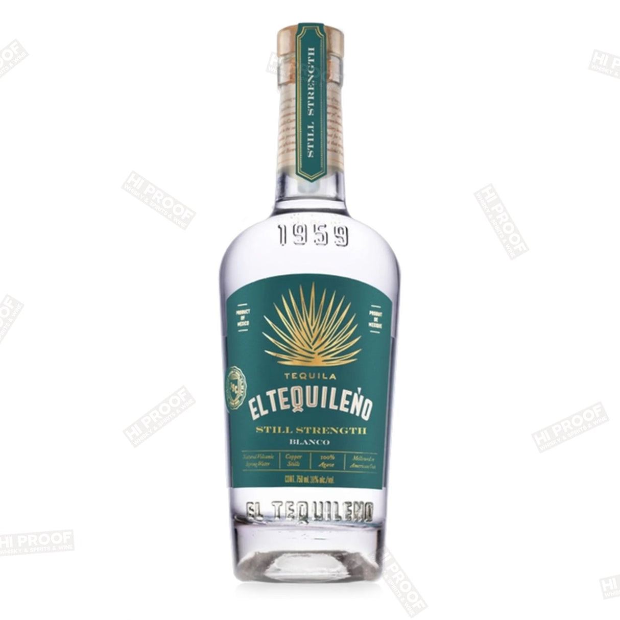 El Tequileno Tequila Blanco Still Strength 750 ml 100 proof - Hi Proof - El Tequileno