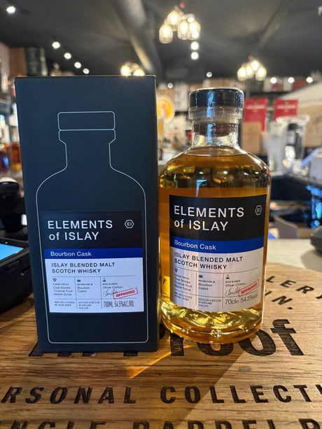 Elements of islay "Bourbon Cask" Blended Malt Scotch Whisky 700ml 54.5% alc - Hi Proof - Elements of Islay