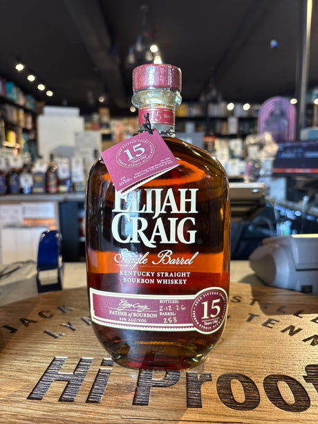 Elijah Craig 15 year Single Barrel Bourbon 750ml - Hi Proof - Elijah Craig
