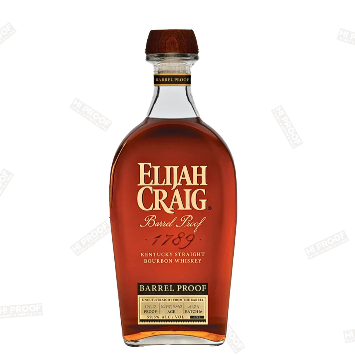 Elijah Craig Barrel Proof "Batch A124" Kentucky Straight Bourbon Whiskey 119 proof (750ml) - Hi Proof - Elijah craig