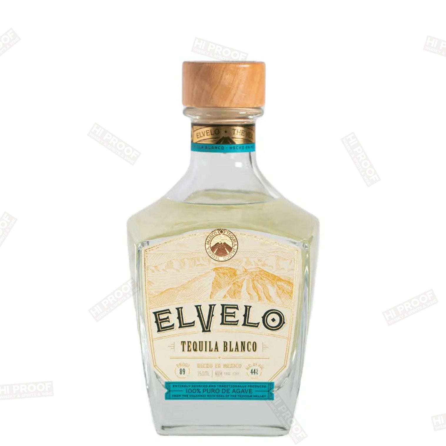 ElVelo Tequila Blanco 750ml - 44.5% ABV – Hi Proof