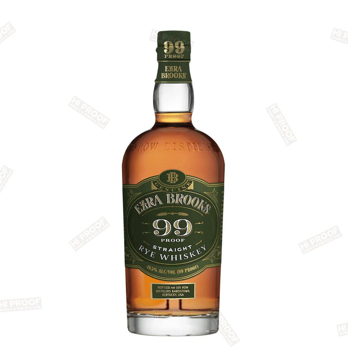 Ezra Brooks 99 Proof Straight Rye Whiskey 750ml - Hi Proof - Ezra