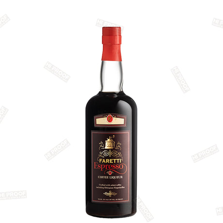 Faretti Espresso Coffee Liqueur 750ml - Hi Proof - Faretti