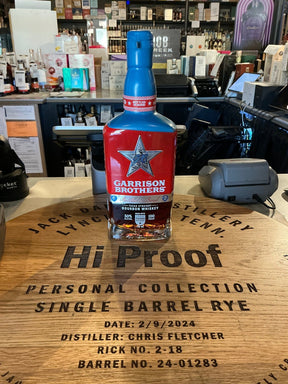 Garrison Brothers Bottle in Bond 100 Proof Bourbon Whiskey 750ml - Hi Proof - Garrison Brothers