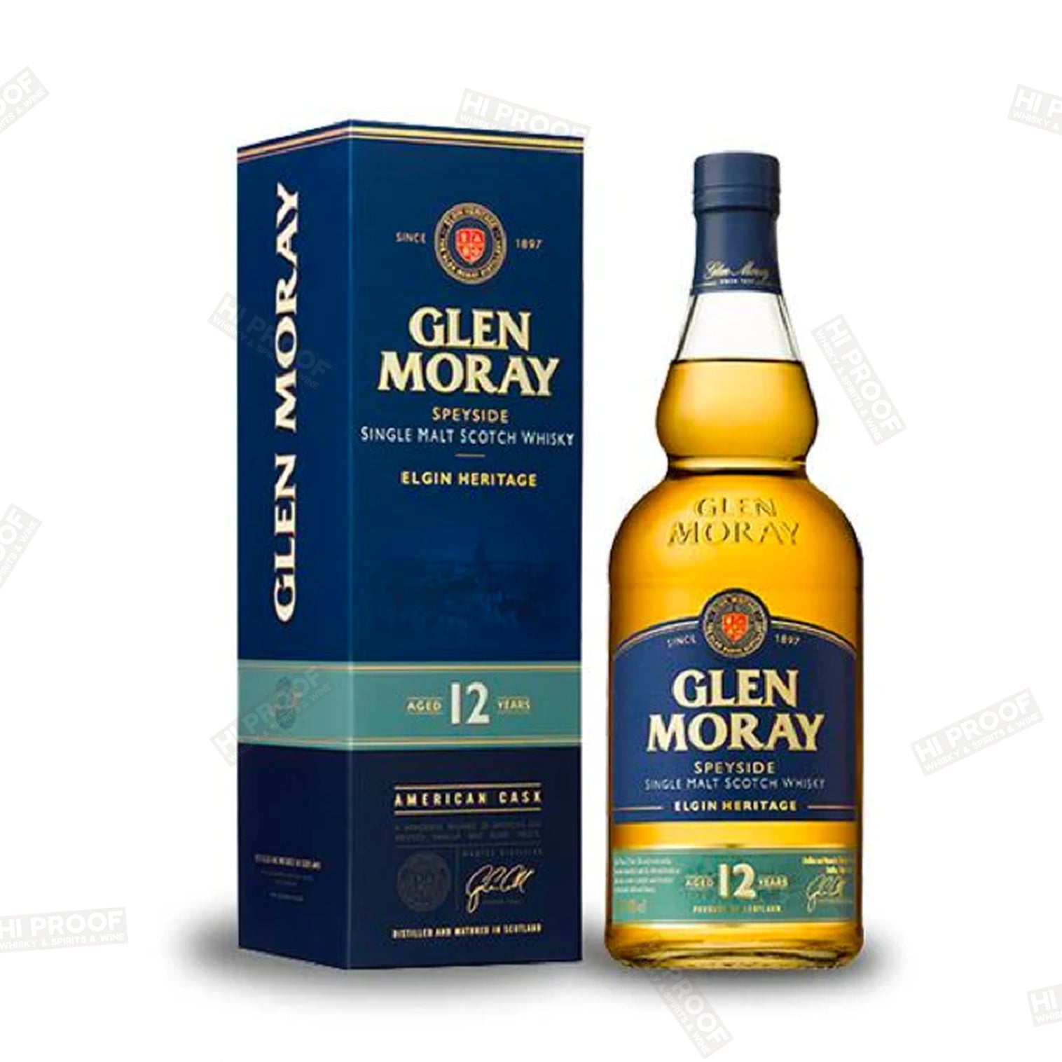 Glen Moray 12 Year Speyside Single Malt Scotch – Hi Proof