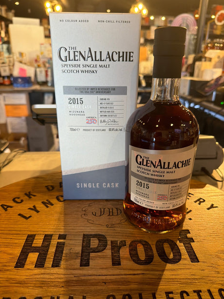 Glenallachie 2015 10 YearMizunara Cask 1951 700 ml 60.4% Alc - Hi Proof - Glenallachie