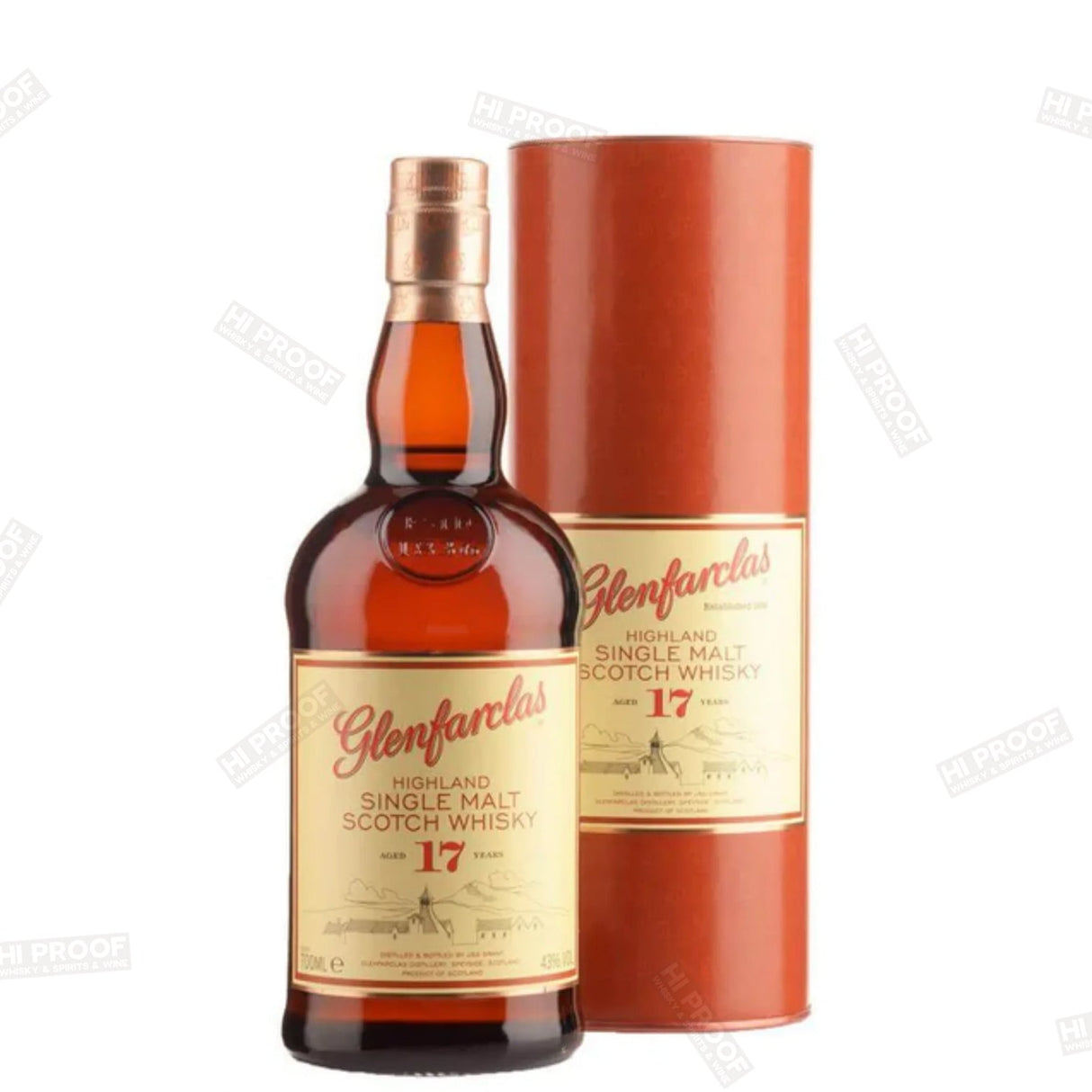 Glenfarclas 17 Years Single Malt Scotch Whisky 750ml - Hi Proof - Glenfarclas