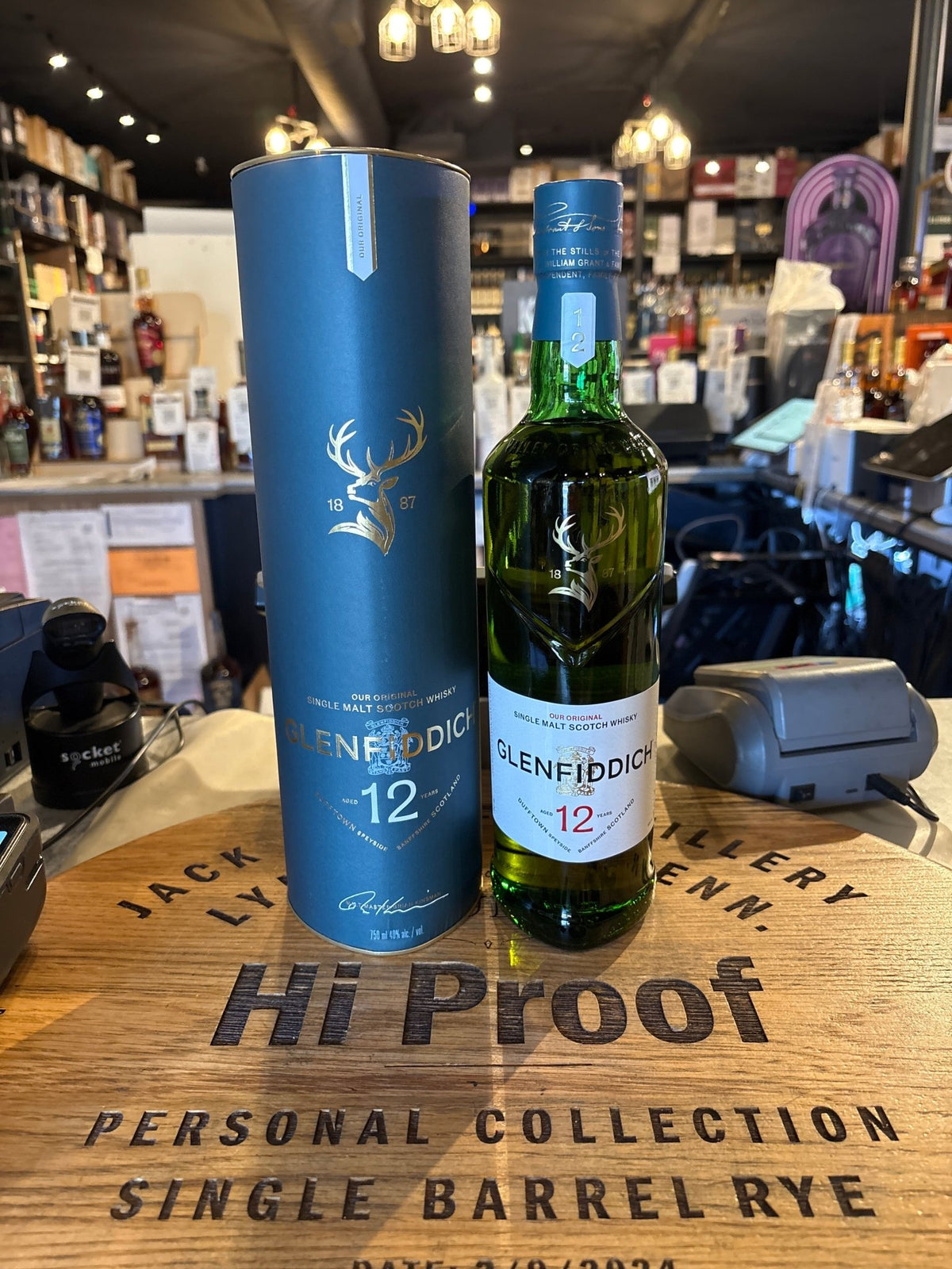 Glenfiddich 12 Year Old Single Malt Scotch Whisky 750ml - Hi Proof - Glenfiddich