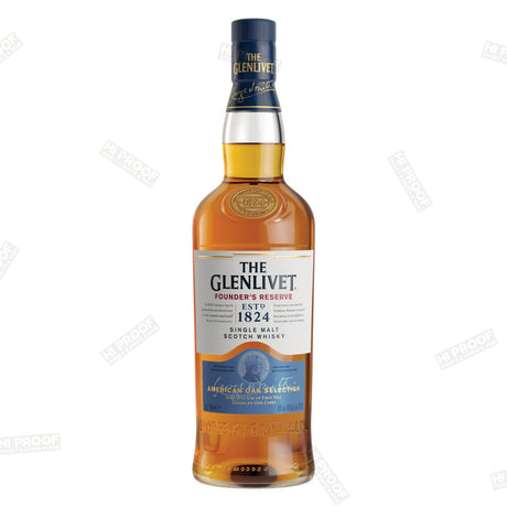 Glenlivet Founder's Reserve Single Malt Whisky 750ML - Hi Proof - Glenlivet