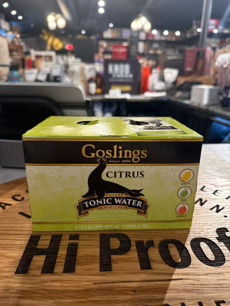 Goslings Tonic Water Citrus 222ml 6pk - Hi Proof - Goslings