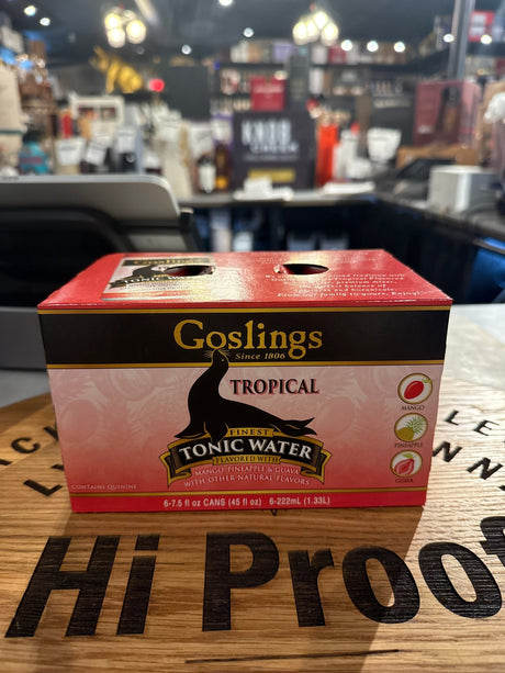 Goslings Tonic Water Tropical 222ml 6pk - Hi Proof - Goslings