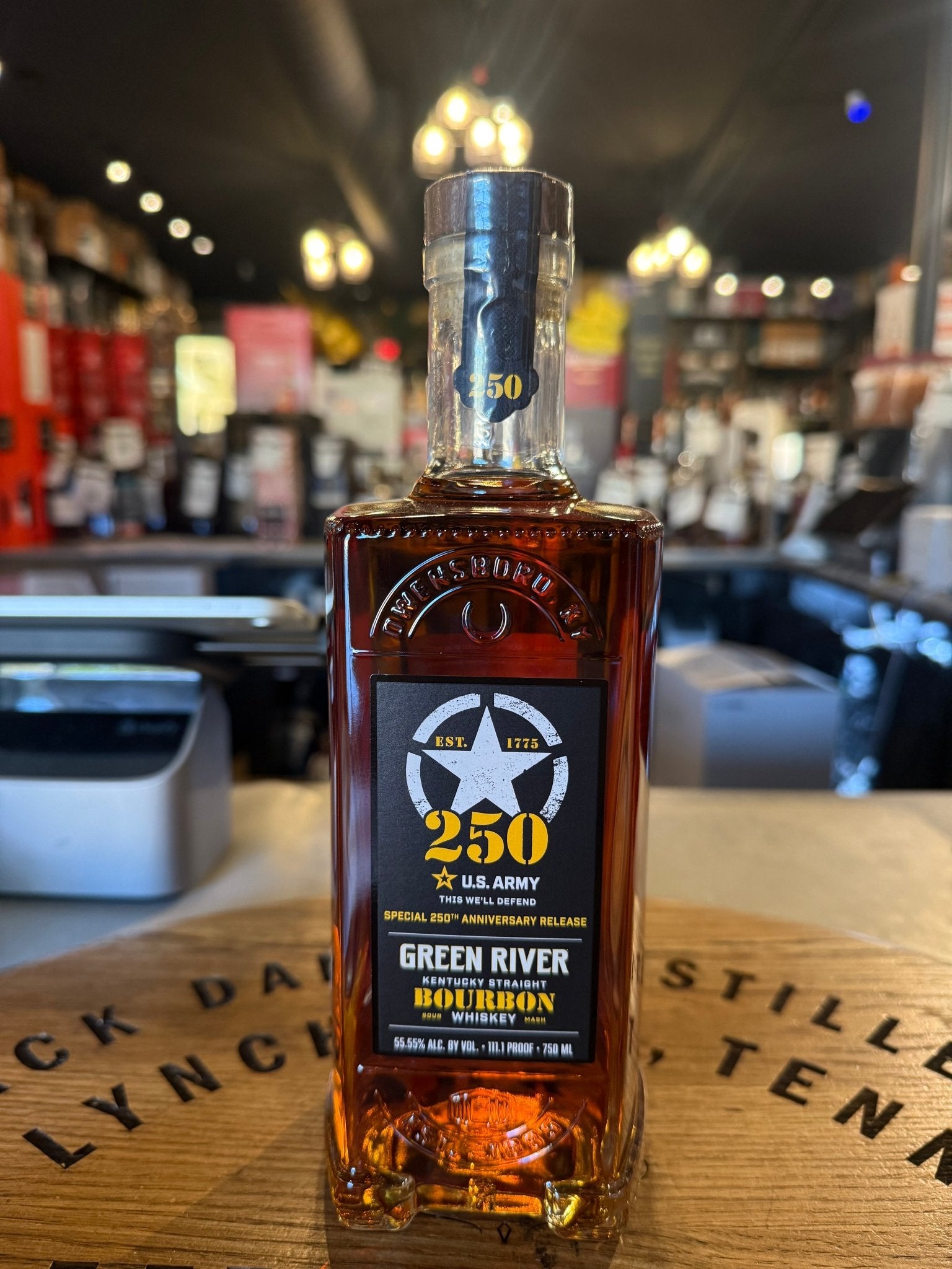 Green River Army 250th Anniversary Bourbon 111.1 Proof – Hi Proof