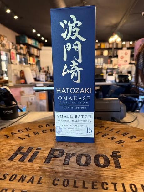 Hatozaki Omakase Small Batch 15 Year Old Mizunara Cask Finish Japanese Malt Whisky 750m - Hi Proof - Hatozaki