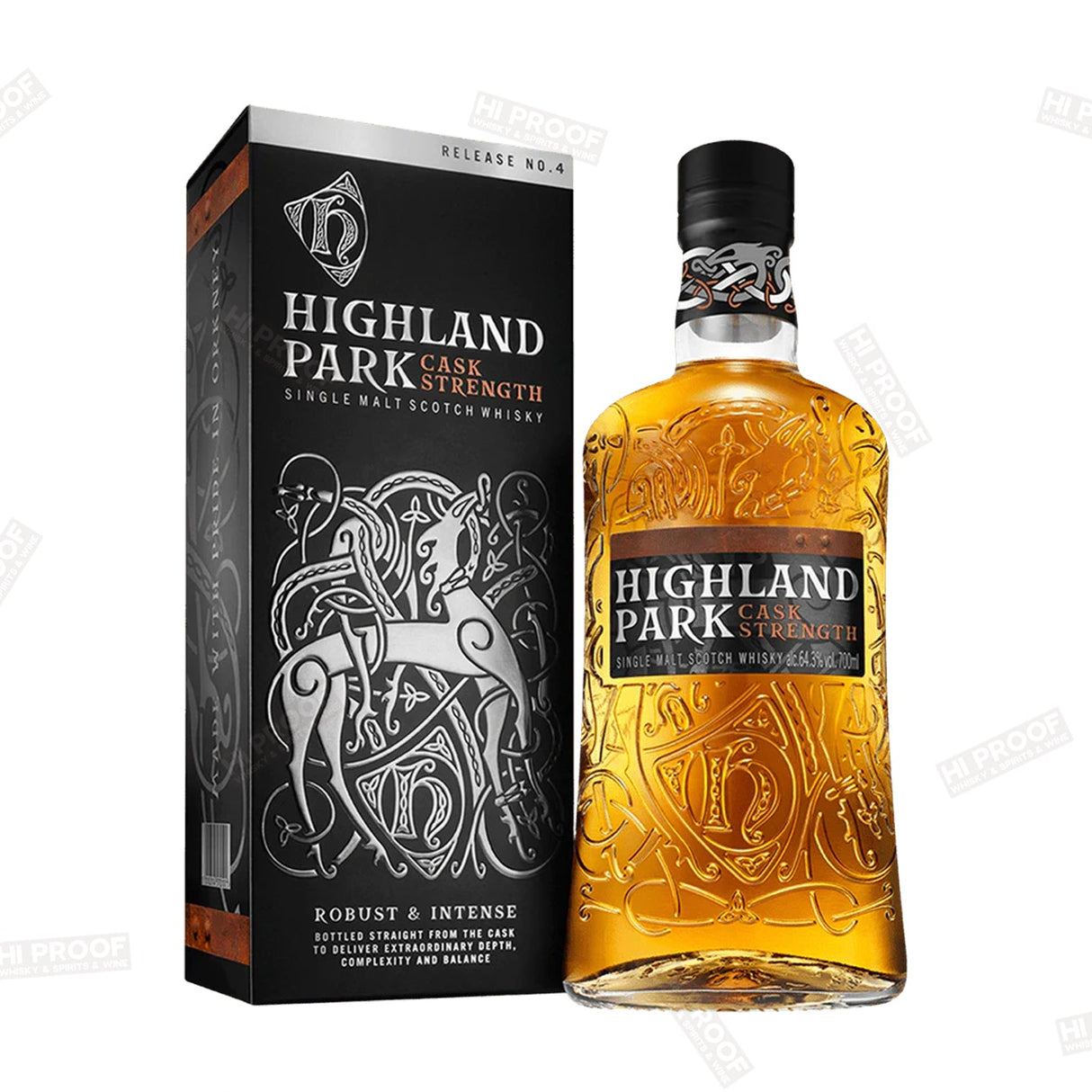 Highland Park Cask Strength Release No.4 Single Malt Scotch Whisky 750ml - Hi Proof - Highland Park