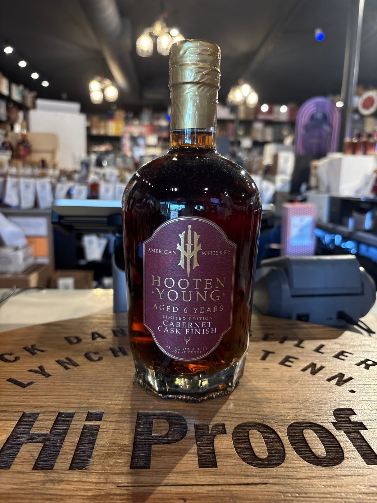 Hooten Young Cabernet Sauvignon Cask Finish American Whiskey 750ml - Hi Proof - Hooten Young