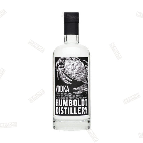 Humboldt Distillery Organic Vodka 750ml - Premium American Sugarcane Vodka with Vanilla & Citrus Notes - Hi Proof - Humboldt