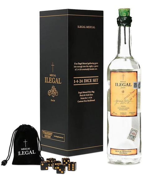 ILEGAL MEZCAL JOVEN DICE SET 750ML - Hi Proof - ILEGAL