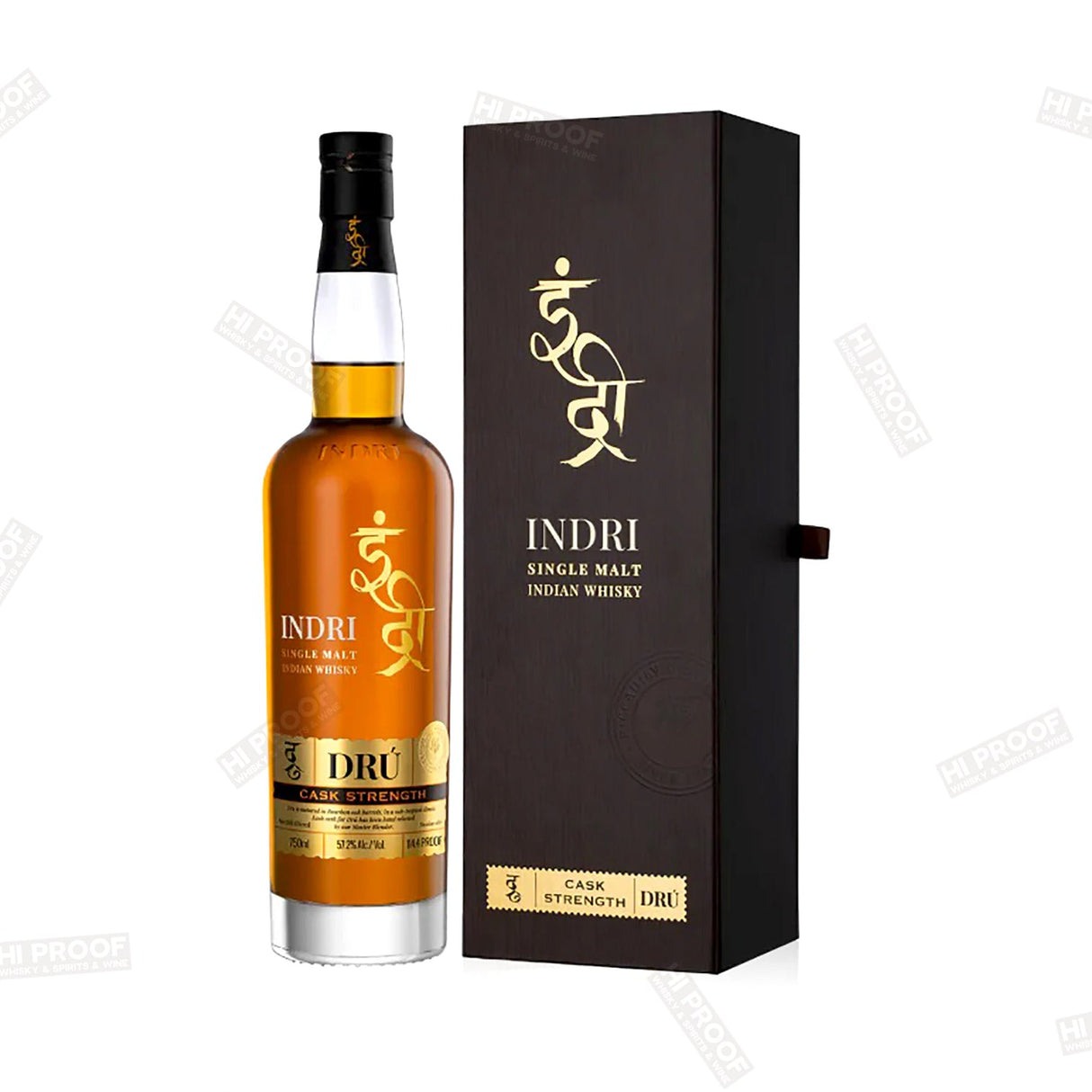 Indri DRU Cask Strength Indian Single Malt Whisky 57.2% ABV - Hi Proof - Indri