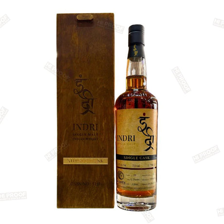 Indri Single Malt Indian Whiskey Cask 1151 - 750ml - Hi Proof - Indri