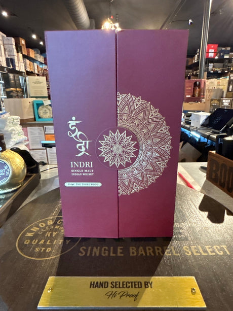 Indri Trini GIFT Pack Single Malt Indian Whisky 750ml 46%ALC - Hi Proof - Indri