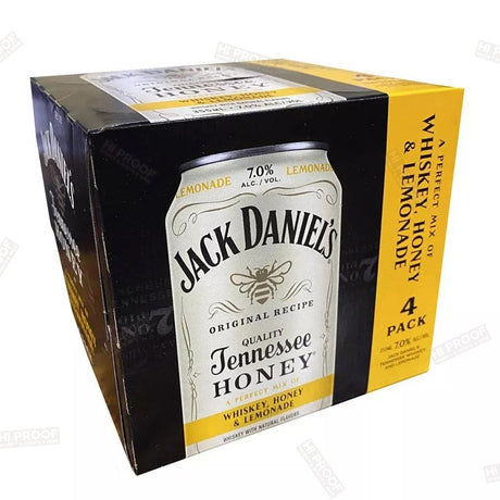 Jack Daniel's Tennessee Whiskey, Honey & Lemonade Cocktail - 4pk/355ml Cans - Hi Proof - Jack Daniel's
