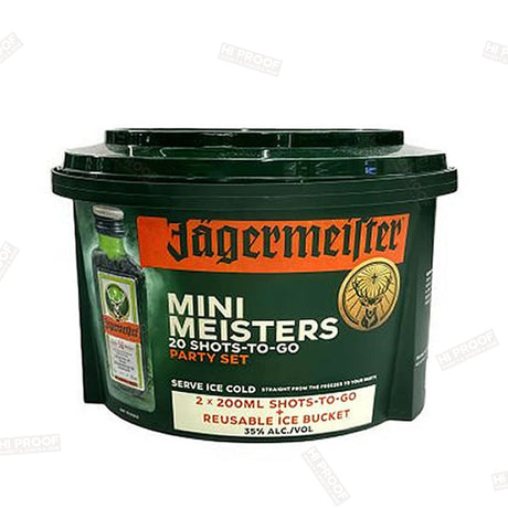 Jagermeister Party Bucket 20ML 20Pk - Hi Proof - JAGERMEISTER