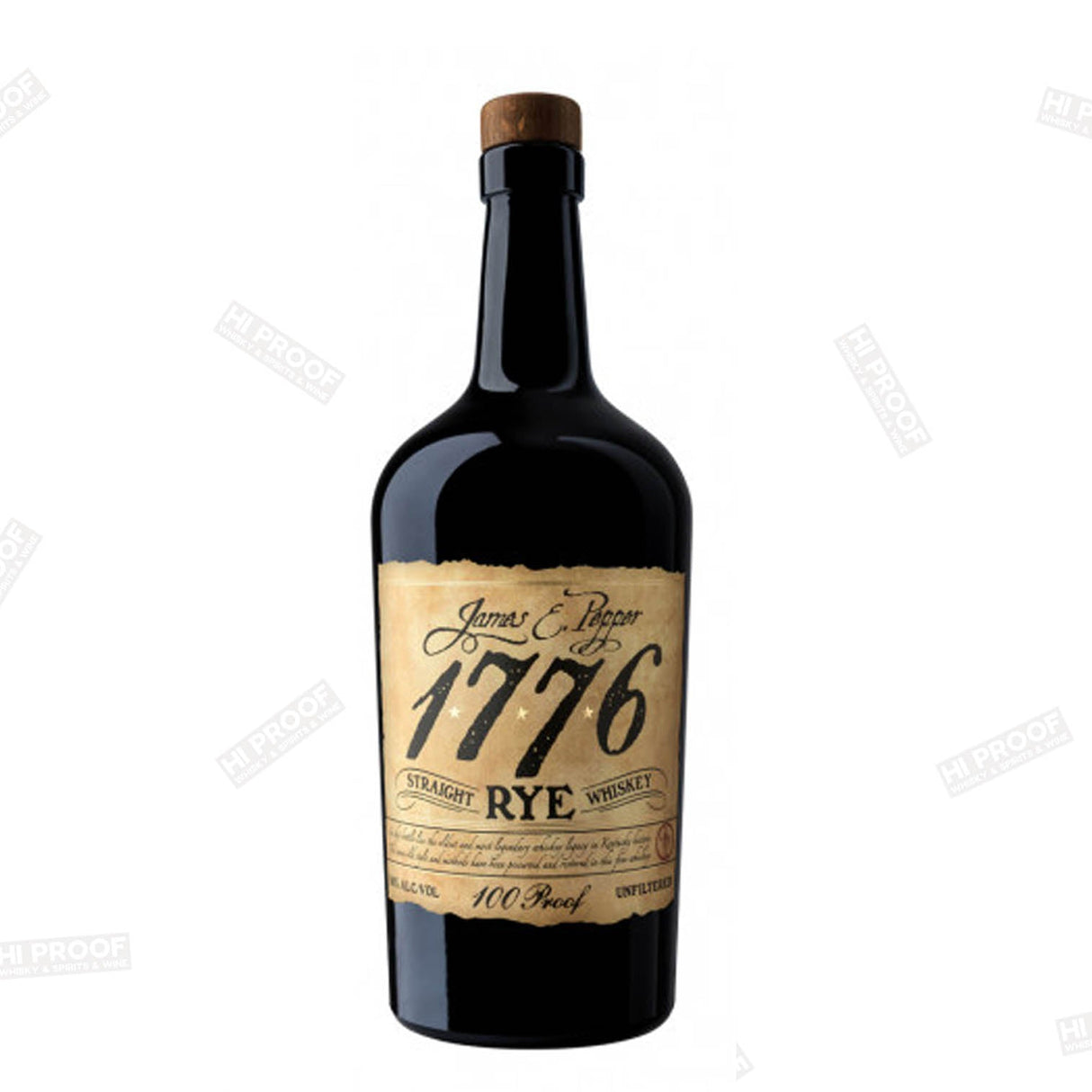 James E.Pepper 1776 Straight RYE Whiskey - Hi Proof - James pepper Distilling co