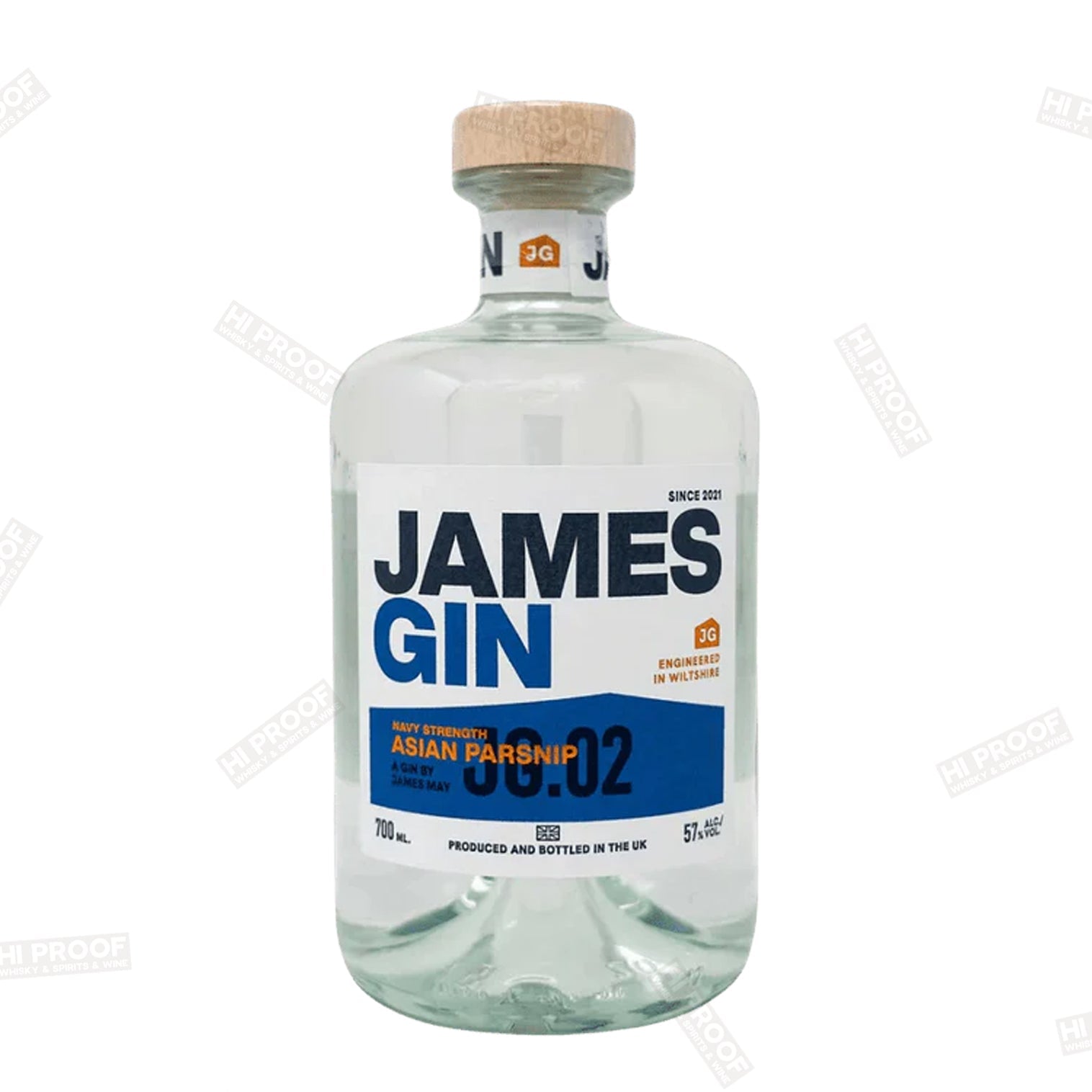 James Gin Asian Parsnip Navy Strength 57% ABV – Hi Proof