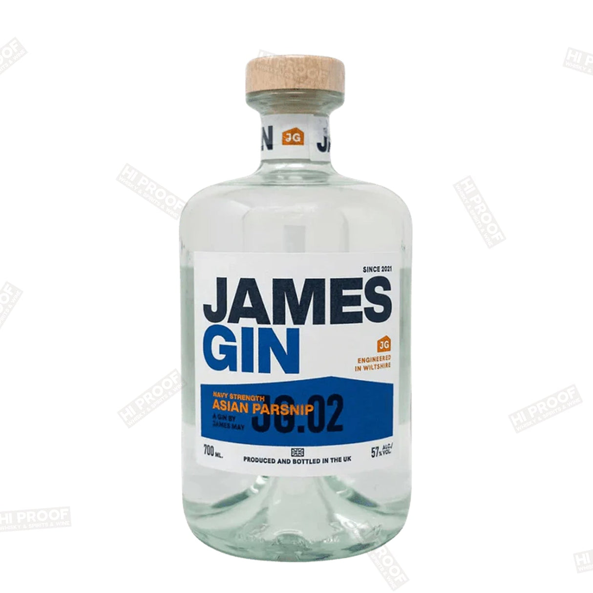 James Gin 'Asian Parsnip' Navy Strength 700ml - Hi Proof - James Gin