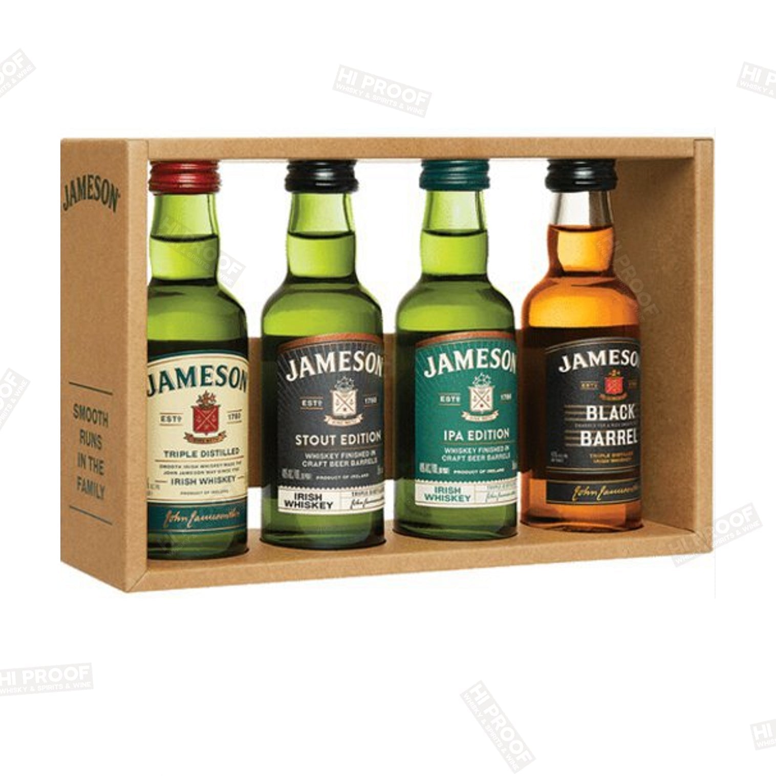 Jameson Irish Whiskey Trial Pack 4x50ml – Hi Proof