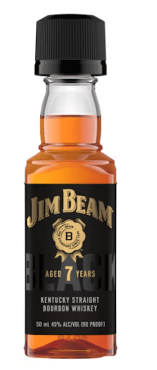 JIM BEAM BLACK 7 Year old 50ml mini - Hi Proof - Jim Beam