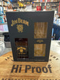 JIM BEAM BLACK 7 Year old With 2 Rock Glass Gift Pack 750ml - Hi Proof - Jim Beam