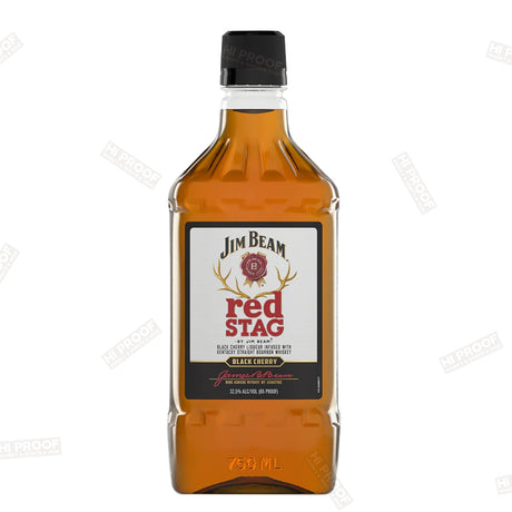 Jim Beam Bourbon Red Stag Black Cherry 750ml - Hi Proof - Jim Beam