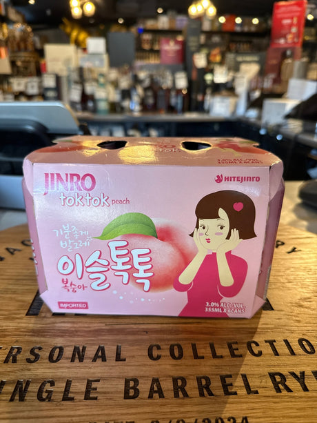 Jinro Cocktail Tok Tok Peach 6pk * 355ml - Hi Proof - Jinro