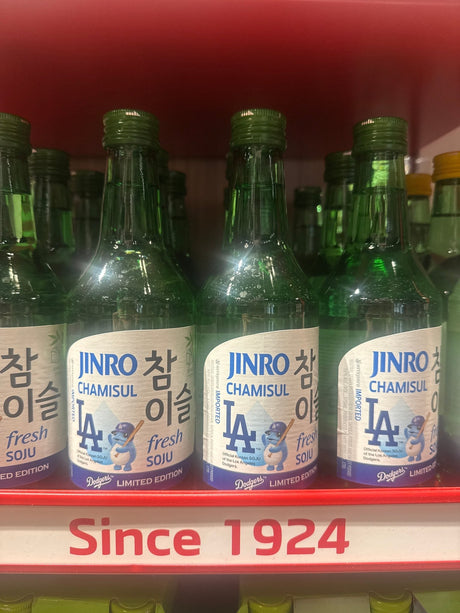 Jinro Soju Chamisul Fresh LA Dodger Edition 375ml - Hi Proof - Jinro