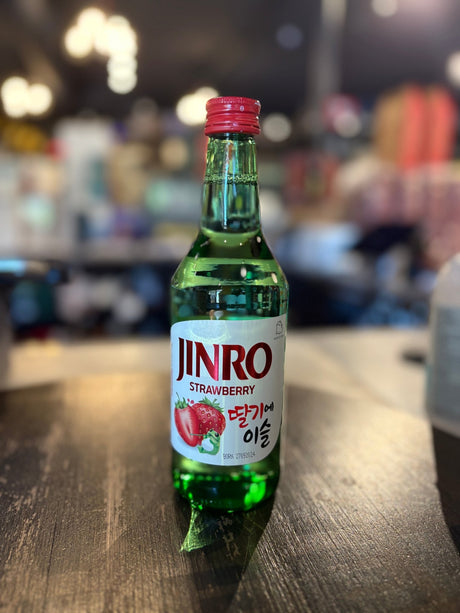 JINRO SOJU STRAWBERRY 26Proof 375ml 진로 소주 딸기 - Hi Proof - Jinro